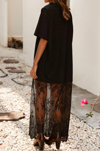Little Daisy Closet - Short Sleeve Lace Dress
