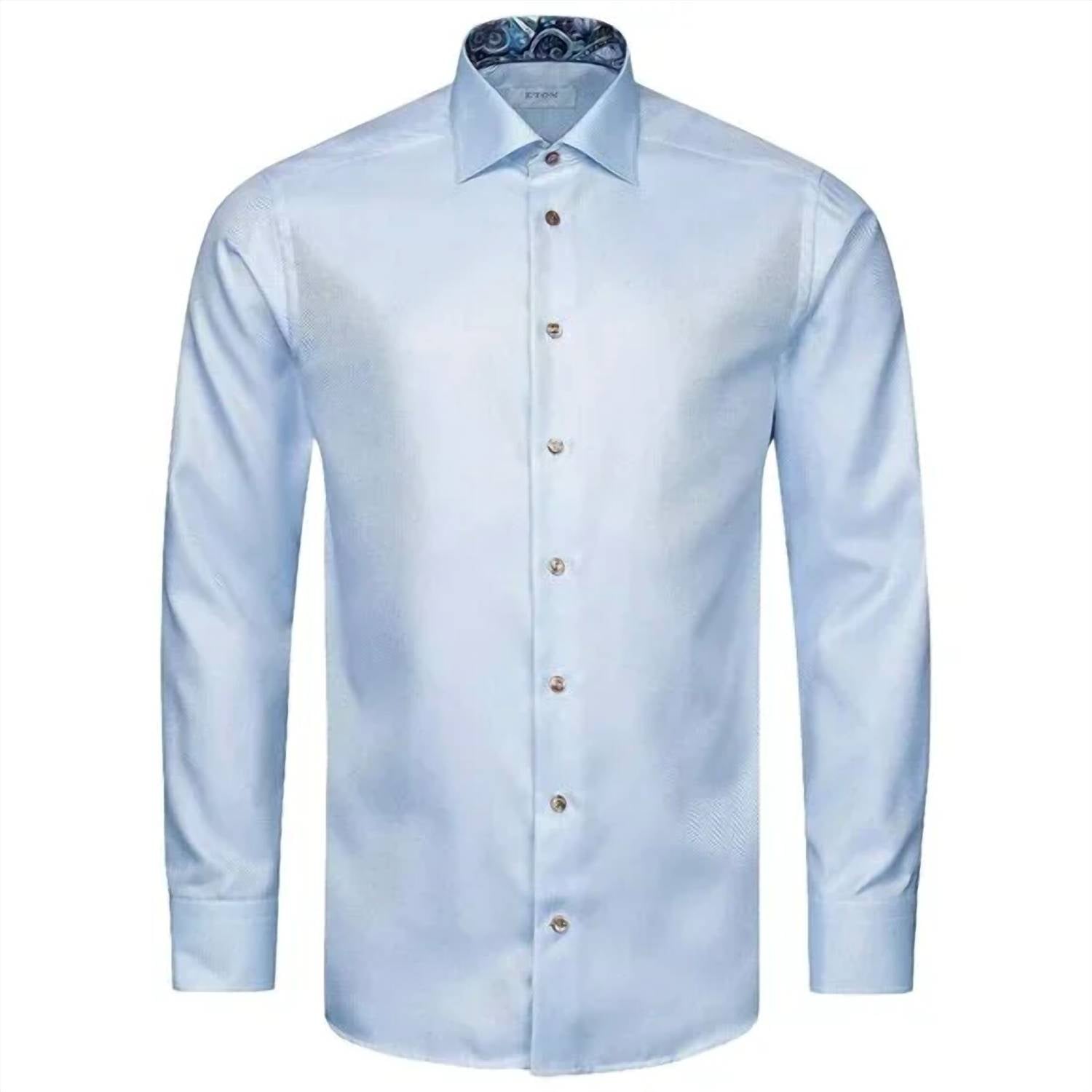 Eton - Slim Fit Twill Button Down Shirt