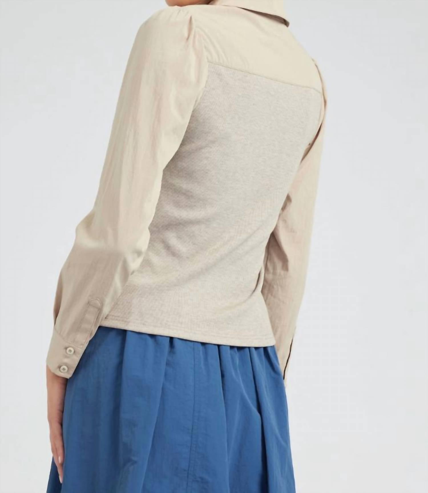 Current Air - Collared Knit Top