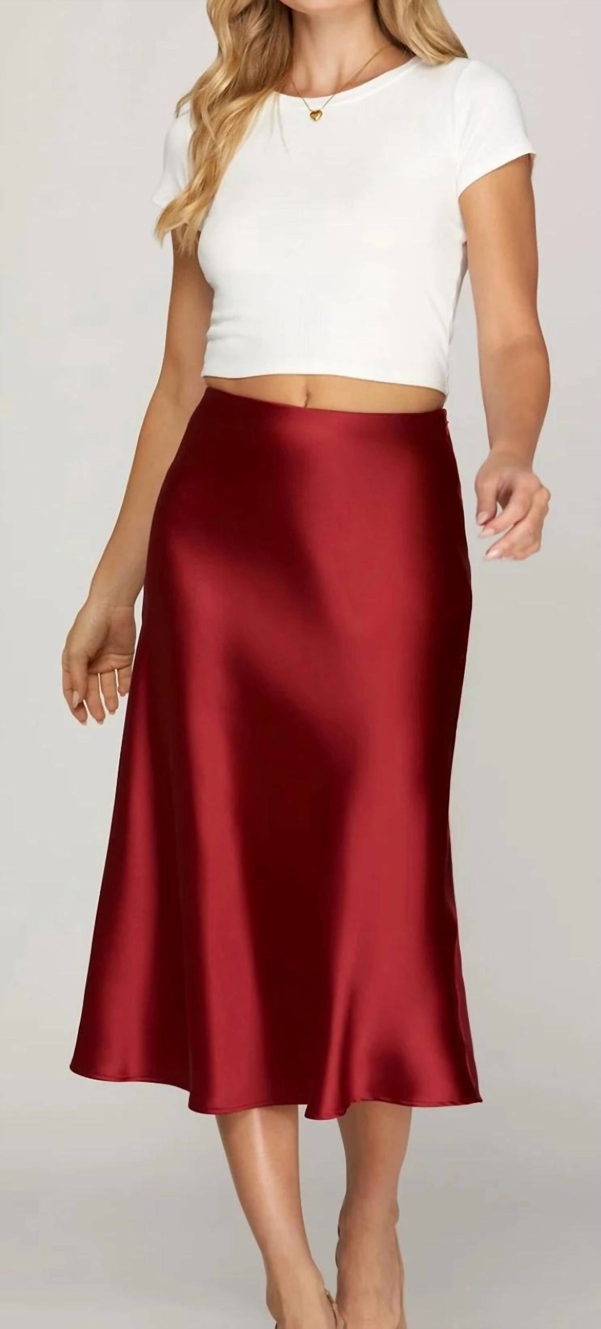 She + Sky - Silk Maxi Skirts