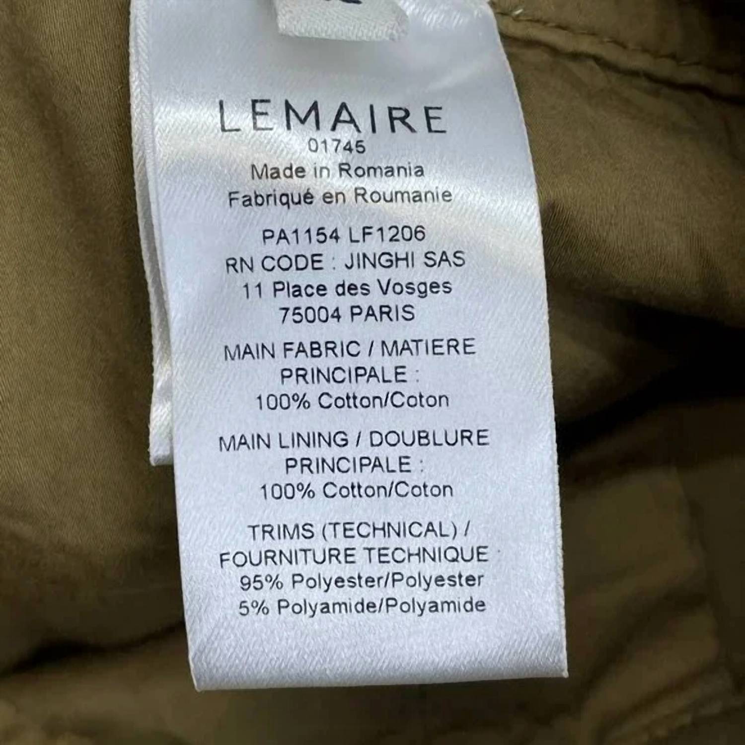 Lemaire Women's Garment-dyed Straight Leg Pants in brown - women's pants - view 8