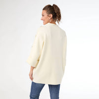 Coco + Carmen - Funnel Neck Sweater With Button Detail