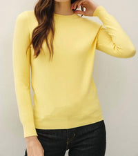 be cool Eva Top in yellow - women's long sleeve top - detail view
