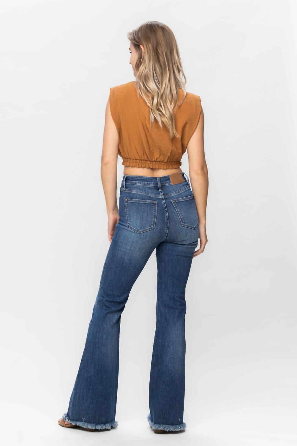 Judy Blue - High Waist Tummy Control Fray Hem Jeans