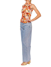 Ulla Johnson Medea Top in snapdragon - women's tank top - alternate view