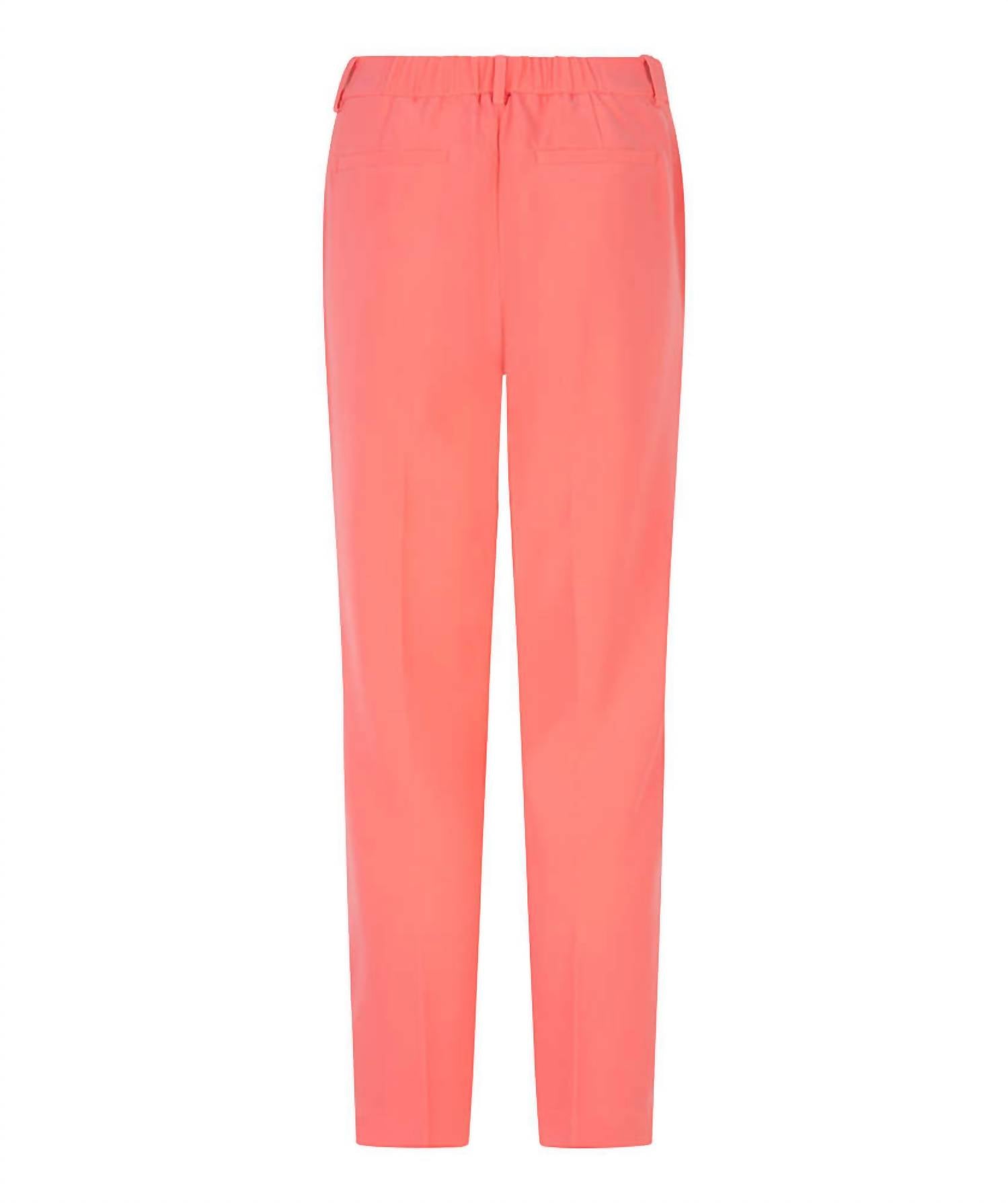 Esqualo - Elastic Waist Solid Poly Gab Pants