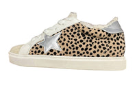 Let's See Style Women's Fur Lined Tennis Shoes in cheetah - women's sneaker
