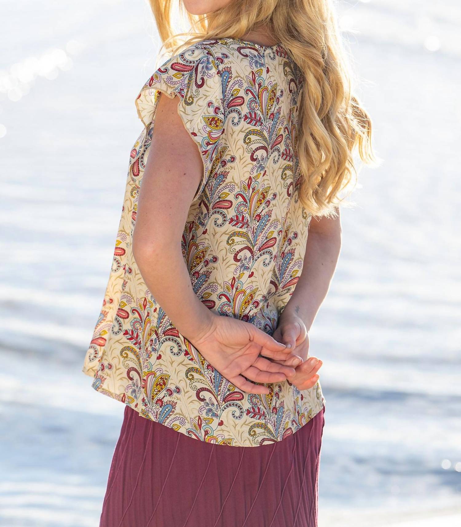 Cienna - Venice Square Neck Top