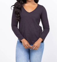 Dylan - Soft Cotton Slub Long Sleeve Tee