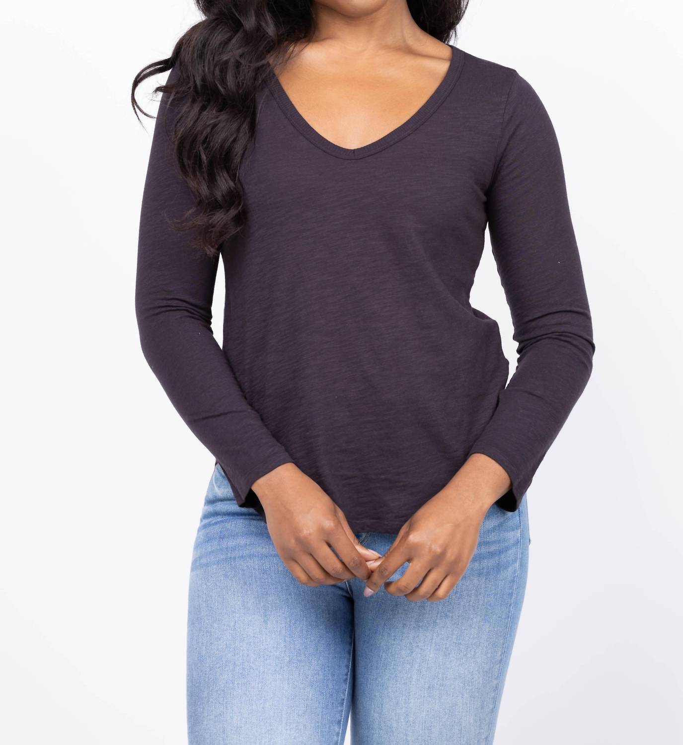 Dylan - Soft Cotton Slub Long Sleeve Tee