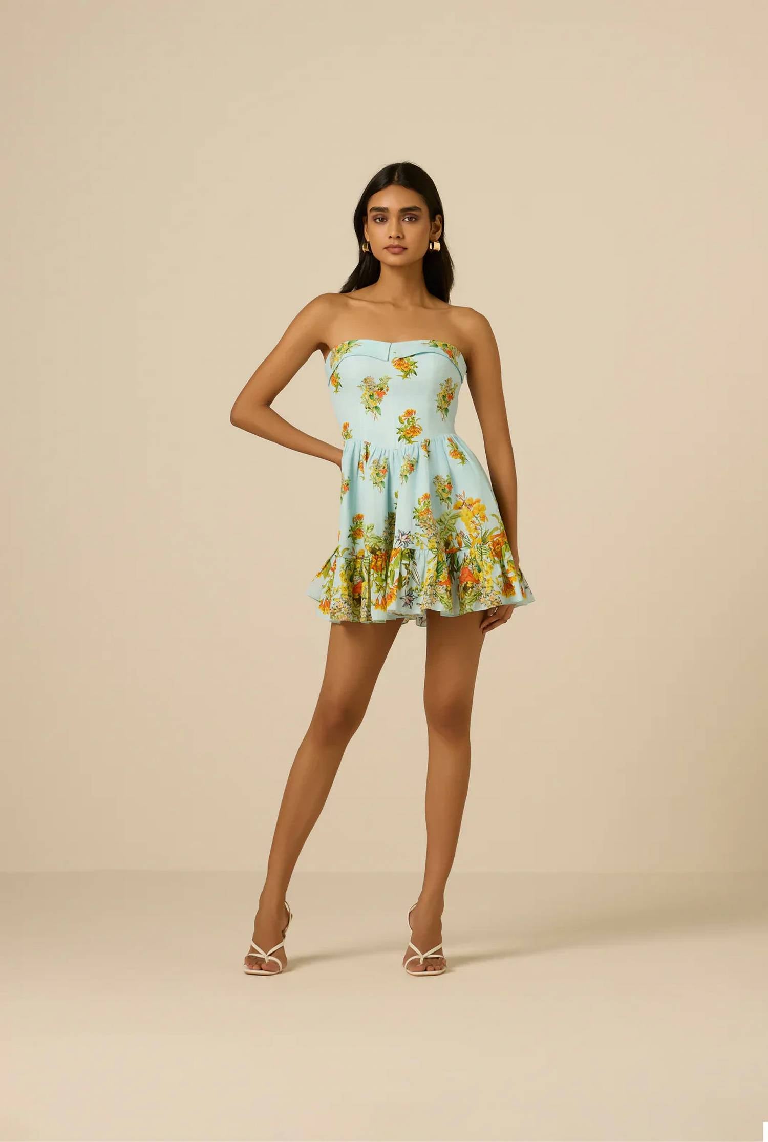 Hemant & Nandita - Amya Off Shoulder Mini Dress