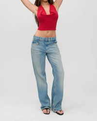 Frankies Bikinis - X Jennie Briar Knit Halter Top