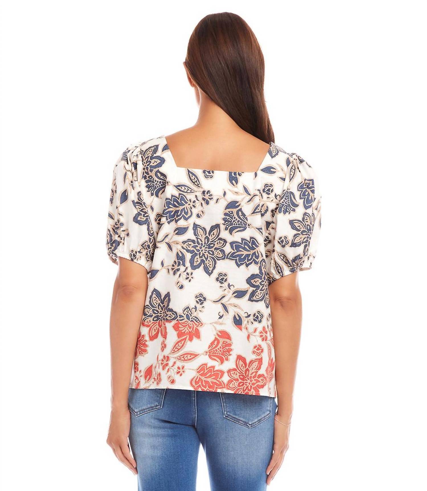 Karen Kane - Puff Sleeve Square Neck Top