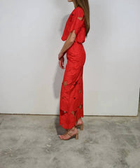 Never A Wallflower - 1/2 Sleeve Crop Top