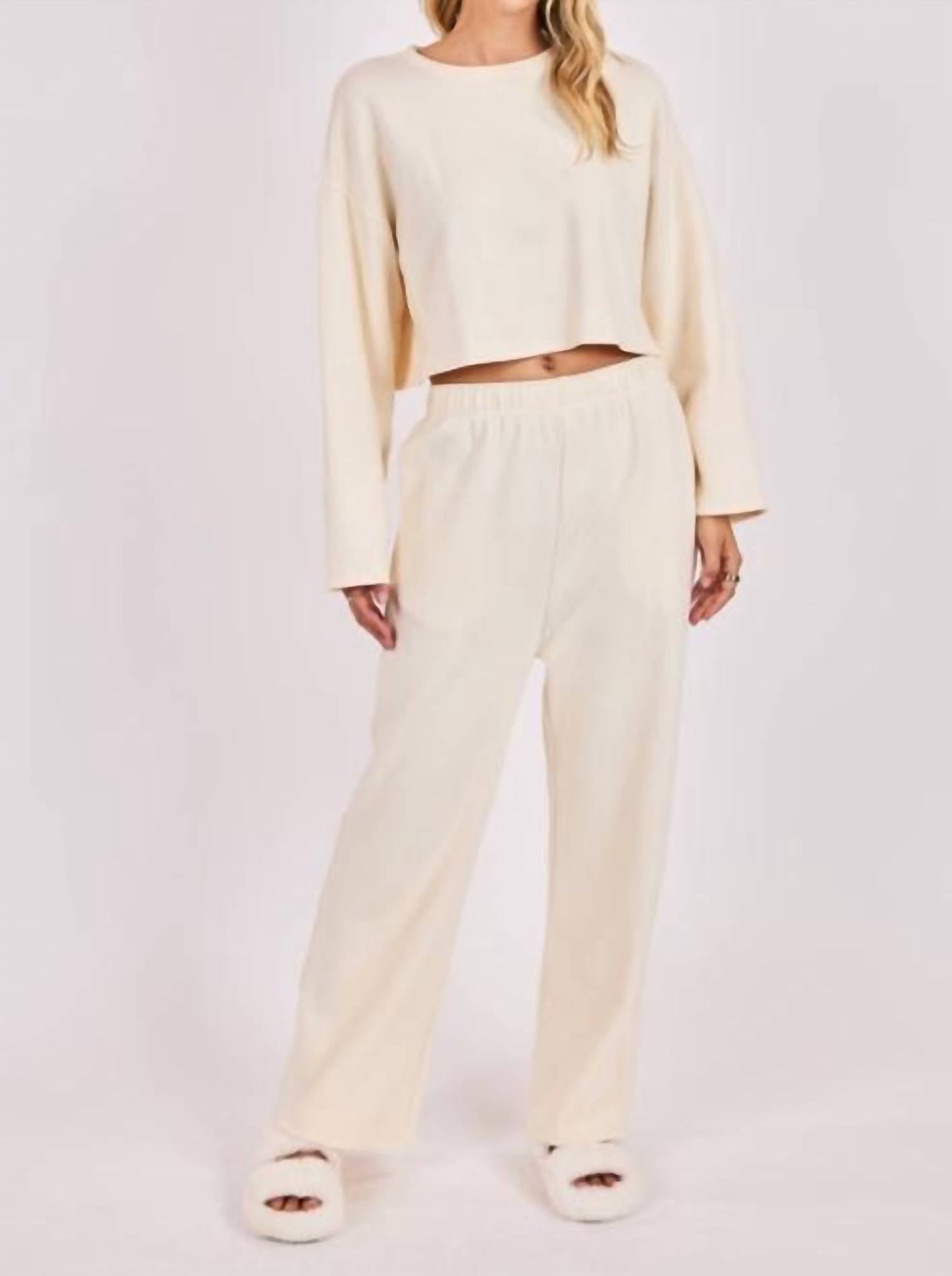 Sadie & Sage - Relaxed Stay Wide Leg Pants