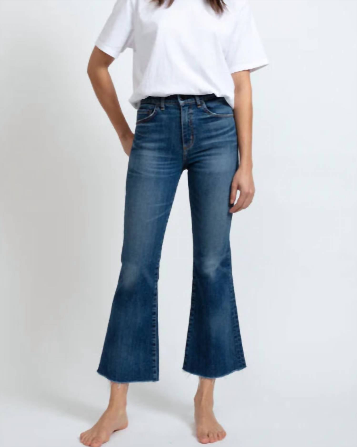 Askk Ny - Geek Crop Flare Jeans