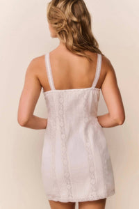 LoveShackFancy Aster Mini Dress in white - women's dress - view 4