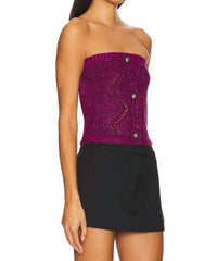 Steve Madden - Nadira Sweater Strapless Top