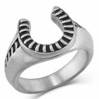 Montana Silversmiths - Men's Striking Edge Lucky Horseshoe Ring