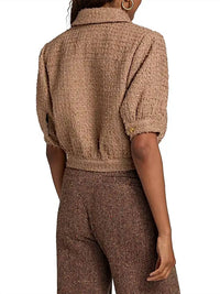 L'Agence - Cove Cropped Tweed Jacket