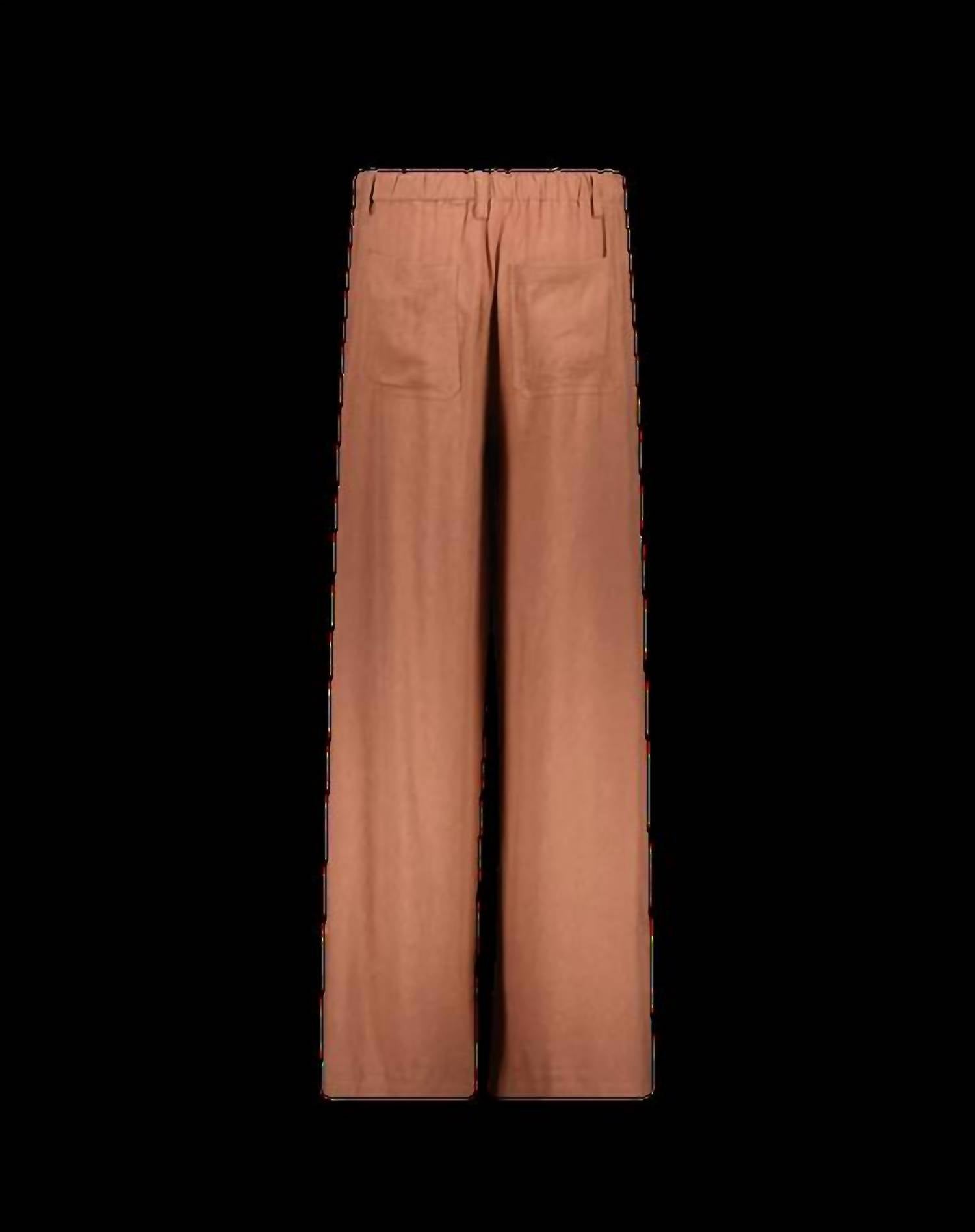 Me369 Ariel Wide Leg Pant in brown 1 - women's pants - view 4