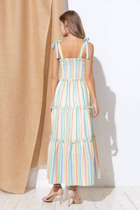 Aaron & Amber - Smocked Maxi Dress