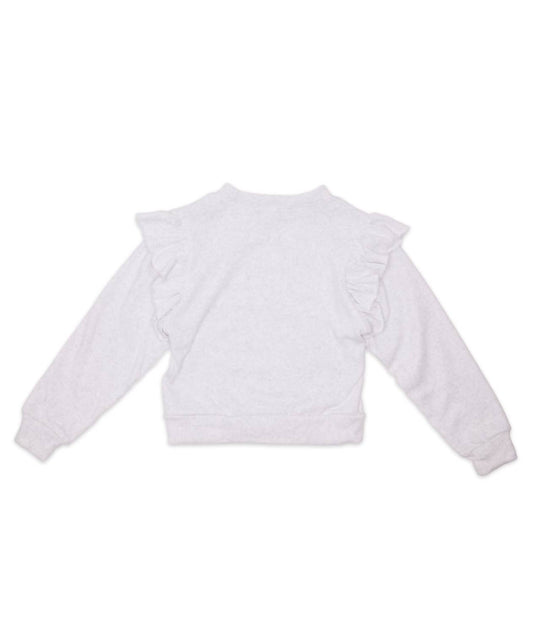 Flowers By Zoe - Girls Maple Ruffle Sweatshirt