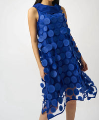 Joseph Ribkoff - 3d Dot Mesh Mini Trapeze Dress