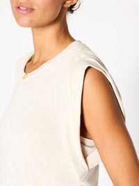 Brochu Walker Reins Muscle Tee in beige - women's shirt - view 4