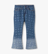 Hatley - Girls' Heart Flare Leg Denim Jeans