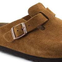Birkenstock - Unisex Boston Soft Footbed Suede Leather Narrow Fit Clogs