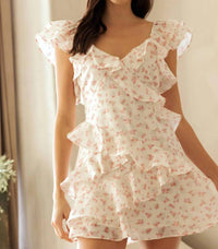 Miou Muse - Libby Ruffle Mini Dress
