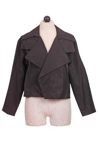 Planet By Lauren G. - Nylon Triple Collar Jacket