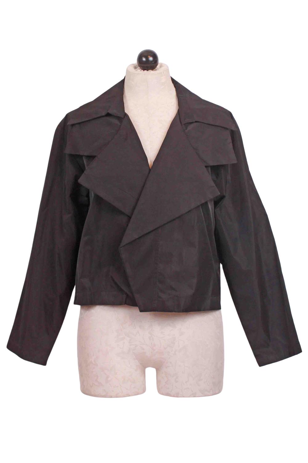 Planet By Lauren G. - Nylon Triple Collar Jacket