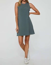 Another Love - Justine High Neck Ribbed Dress