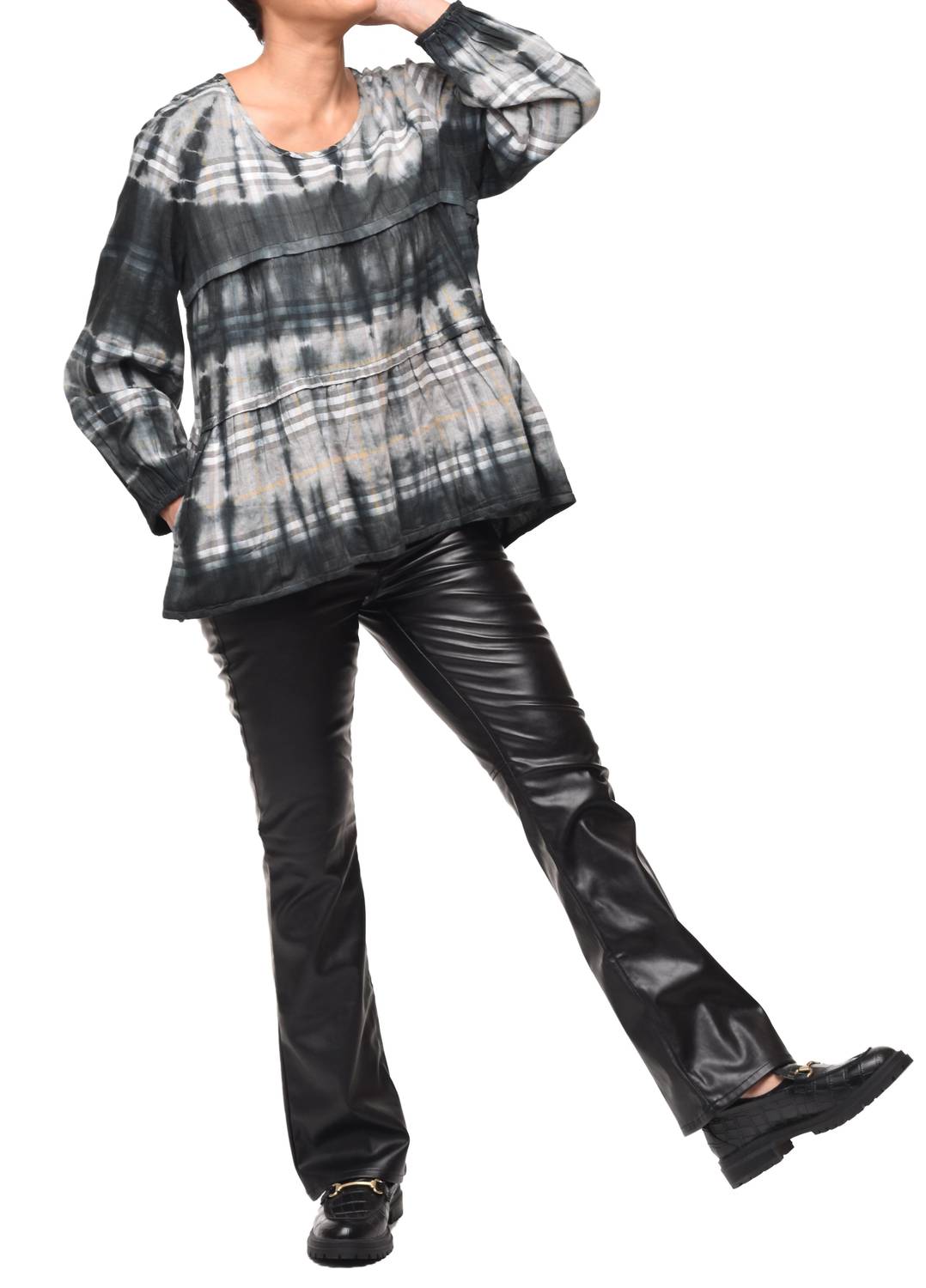 Tulip Clothing - Noelle Balloon Sleeves Pullover Top