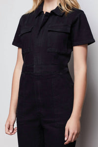 Good American - Denim Front Zip Jumpsuit