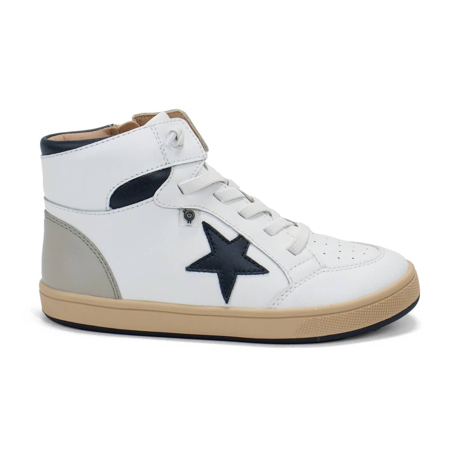 Oldsoles - Toddler Star Tracker High-top Lace-up Casual Shoes