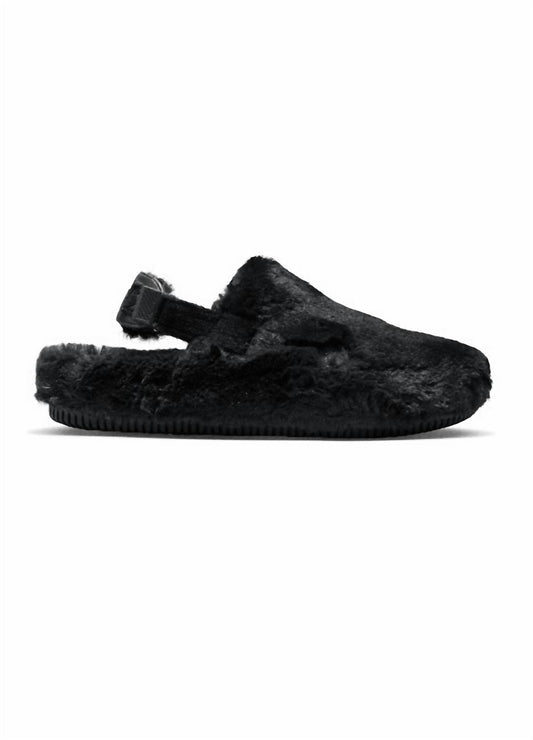 Nike - Women's Calm Se Slingback Faux-fur Mule