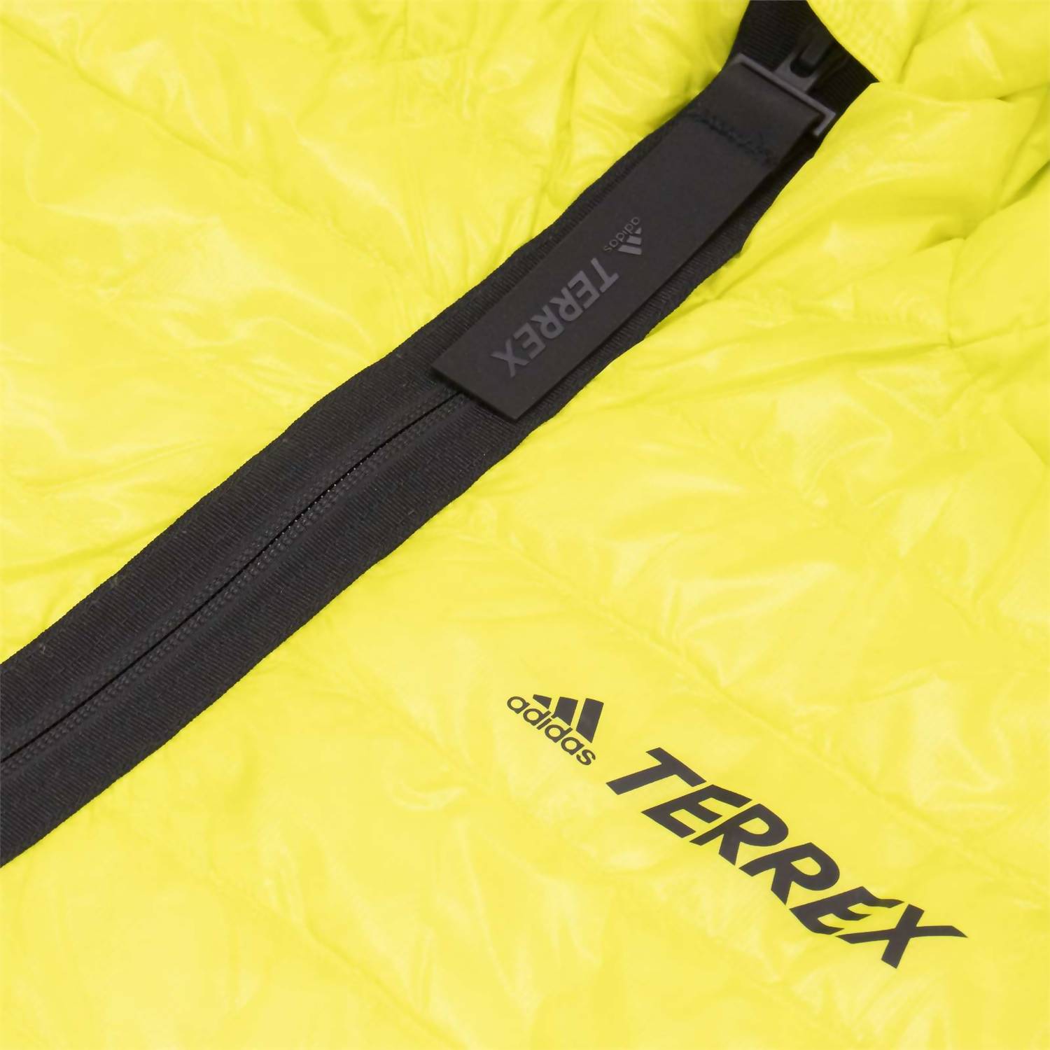 adidas Men's Terrex Myshelter Down Hooded Jacket in acid yellow - men's jacket - view 8