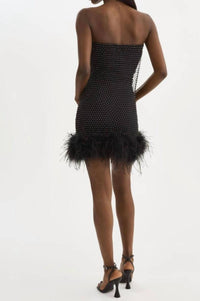 Lamarque - Bareta Fishnet Slip Mini Dress