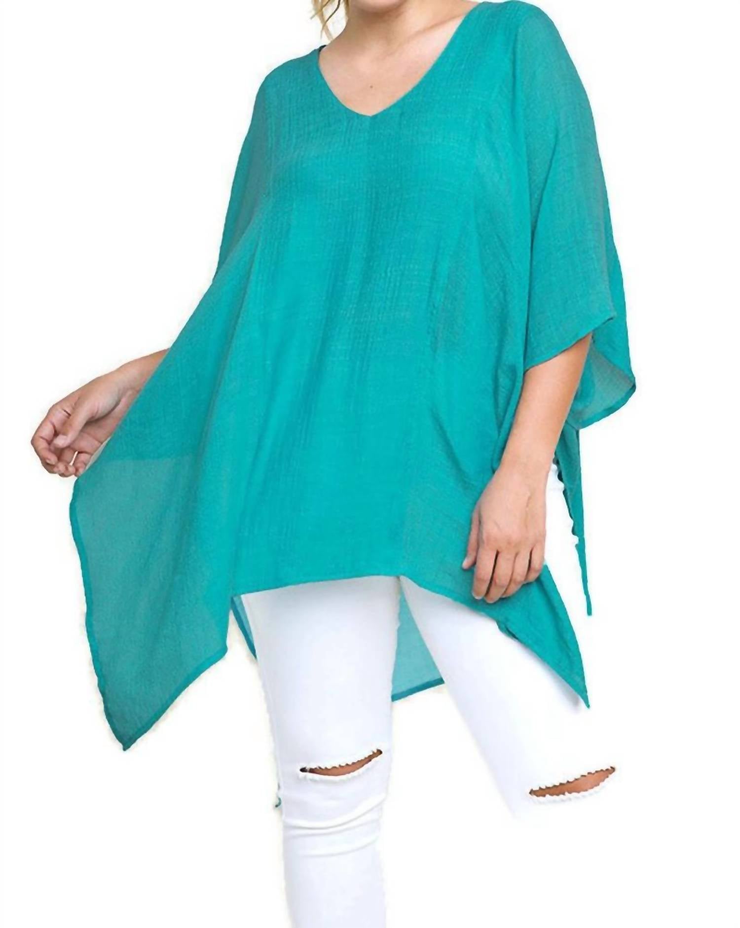 Umgee - V-neck Caftan Tunic