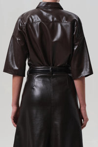 Citizens Of Humanity - Frances Cropped Cape Button Up Top