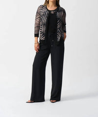 Joseph Ribkoff - Tropical Print Cami & Cover-up Jacket 2-piece Set