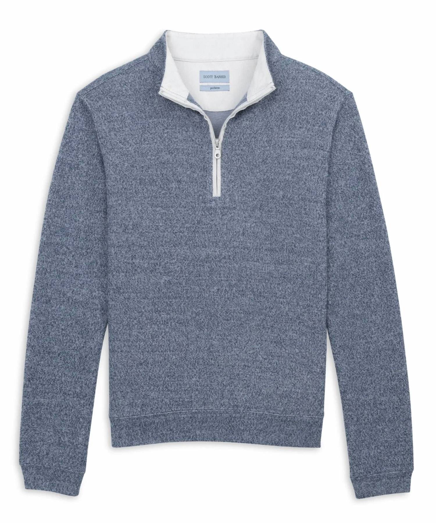 Scott Barber - Men's Marled Performance Knit Sweater