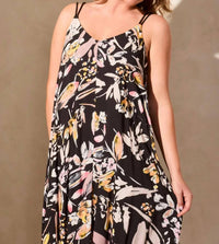 Tribal - Adjustable Straps Maxi Dress
