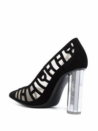 Salvatore Ferragamo Women's Mirrored Heel Pumps in black - women's heels - view 55