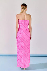 Endless Rose - Juliette Strapless Ruffled Maxi Dress