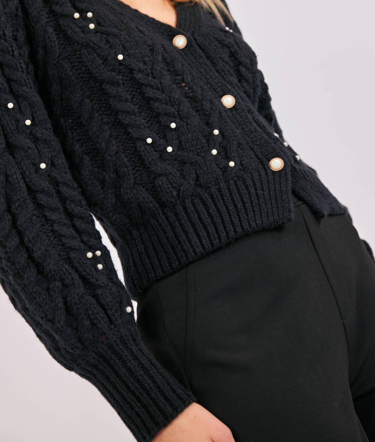 Sadie & Sage - Pearl Embellished Cardigan