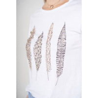 Feather Print T-Shirt